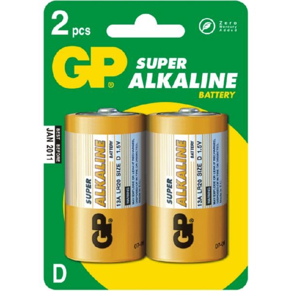PILAS G.P ALKALINAS 1,5 V LR20/13A