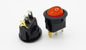 INTERRUPTOR SPST REDONDO ON-OFF CON LUZ