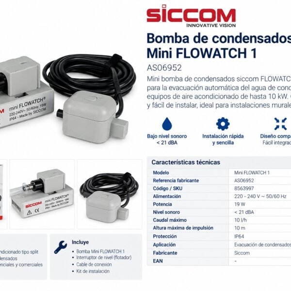 Bomba de condensados Mini FLOWATCH 1 Siccom AS06952